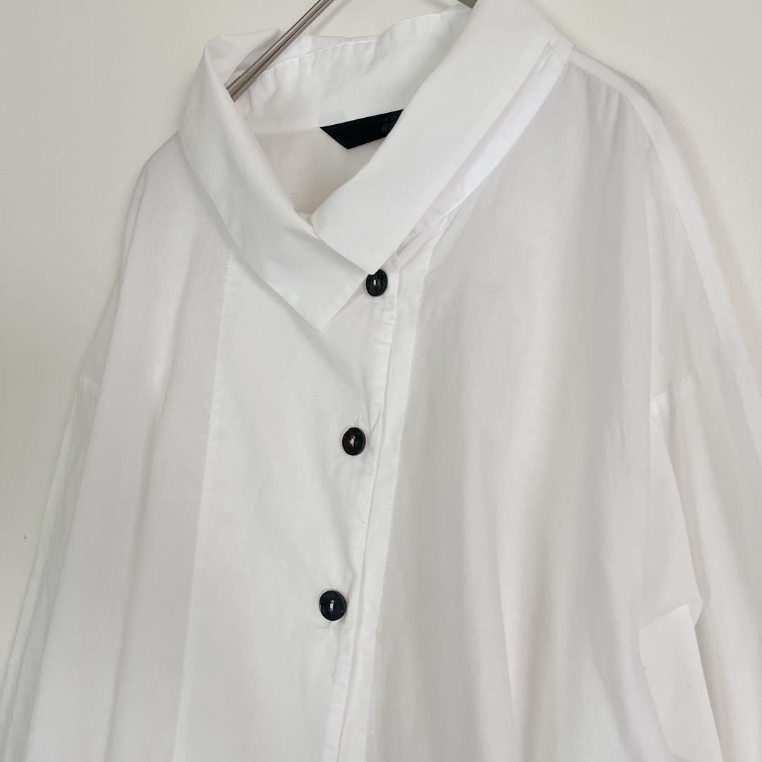 萌 モユル センソユニコ ロングシャツ ワイドシャツ 変形ヘム