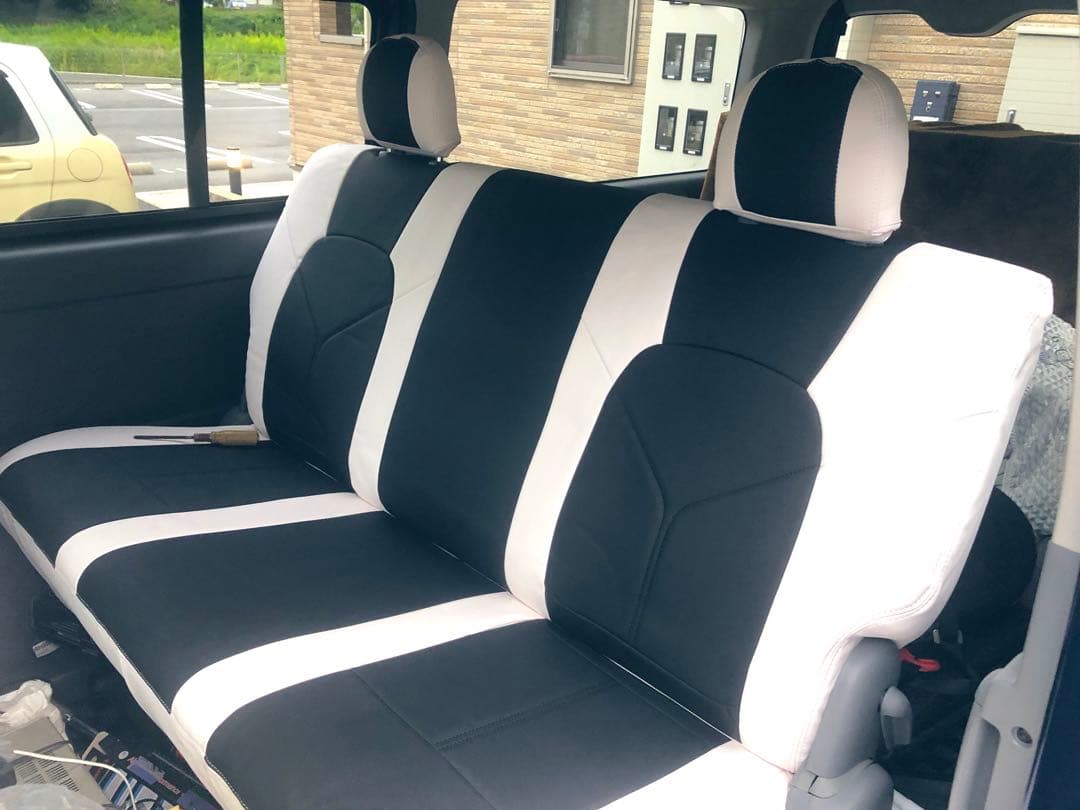 トヨタ ハイエース 200系 リアシートカバー リアシート 後部座席 カバー