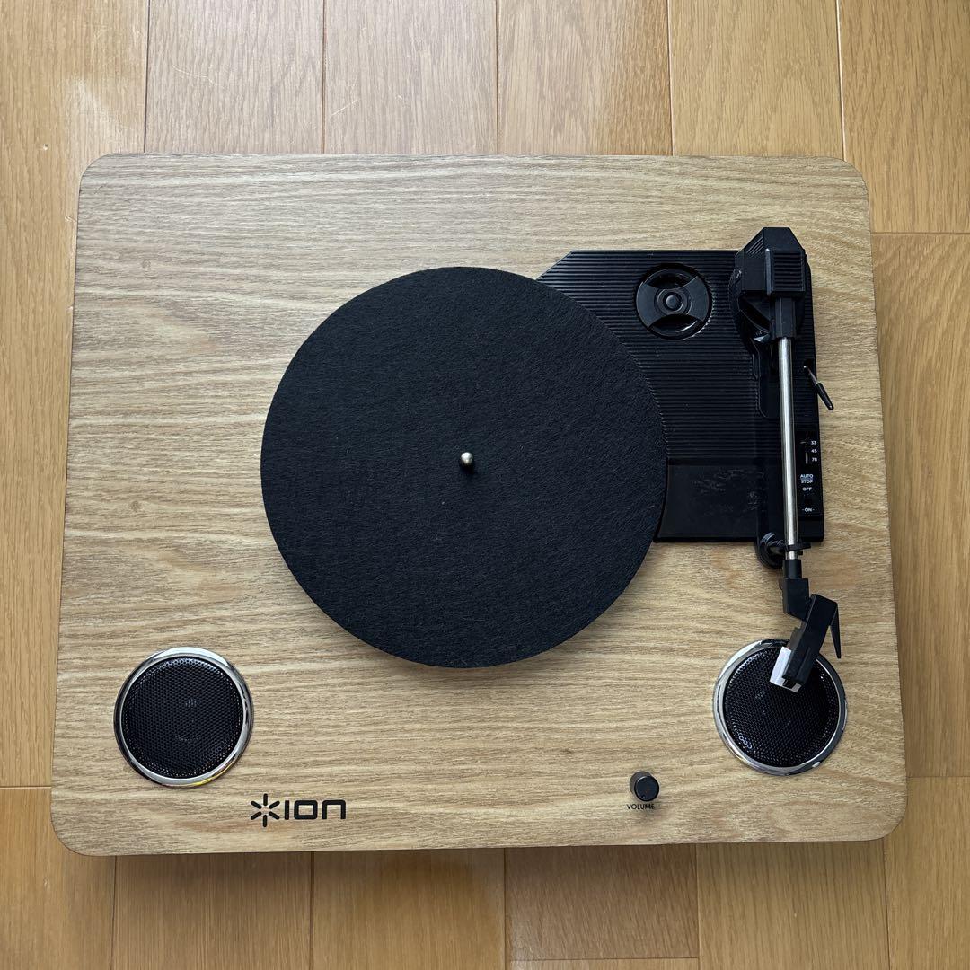 ION Audioレコードプレーヤー USB ヘッドホン端子 スピーカー内蔵