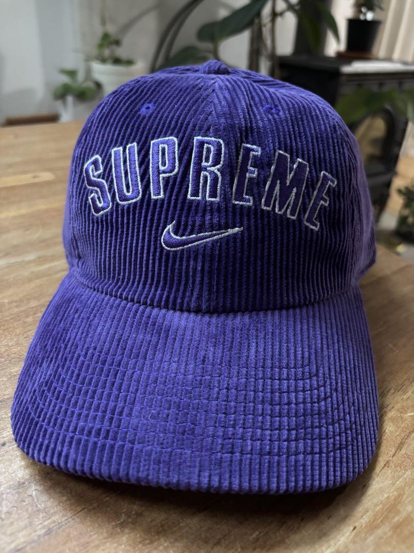 Supreme x Nike コーデュロイキャップ パープル