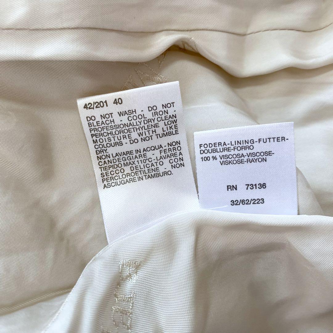 即日発送　美品　MAXMARA 白タグ　ベルテッドコート　ロング　カシミヤ混