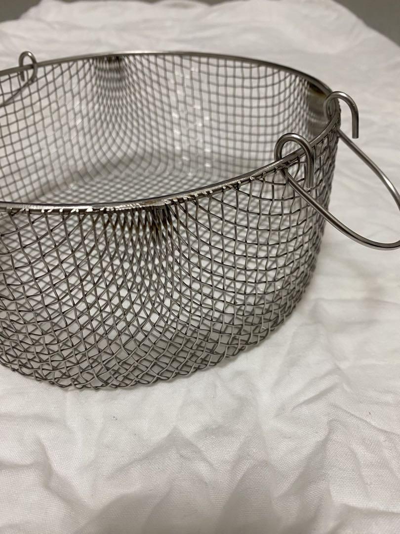 鳥井金網工芸 ステンレス製 丸カゴ （直径20cm） 水切りカゴ
