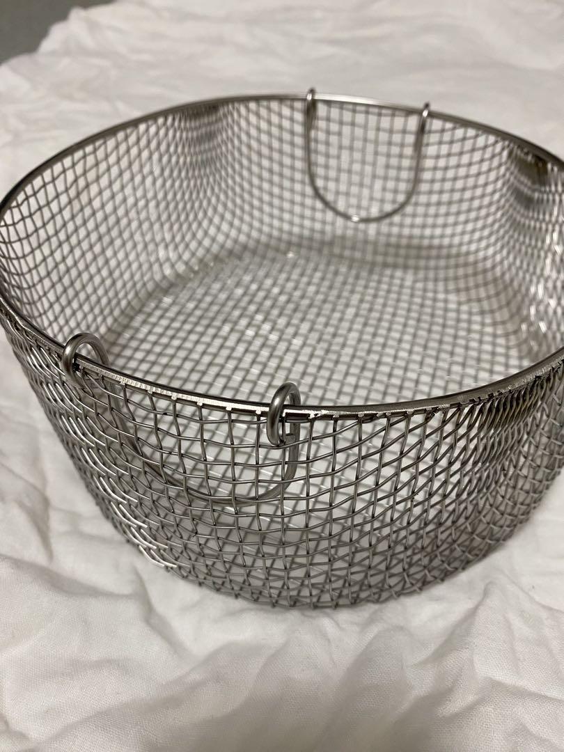 鳥井金網工芸 ステンレス製 丸カゴ （直径20cm） 水切りカゴ