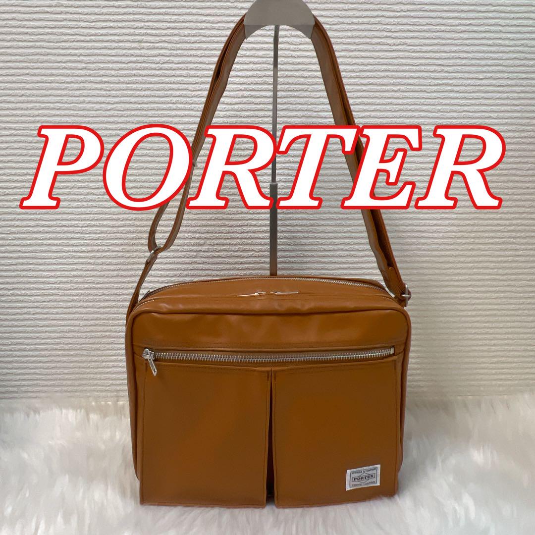 PORTER ポーター ワンショルダーバッグ ボディバッグ キャメル