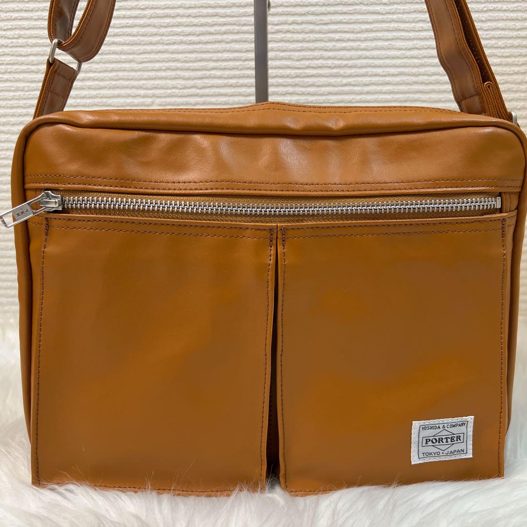 PORTER ポーター ワンショルダーバッグ ボディバッグ キャメル