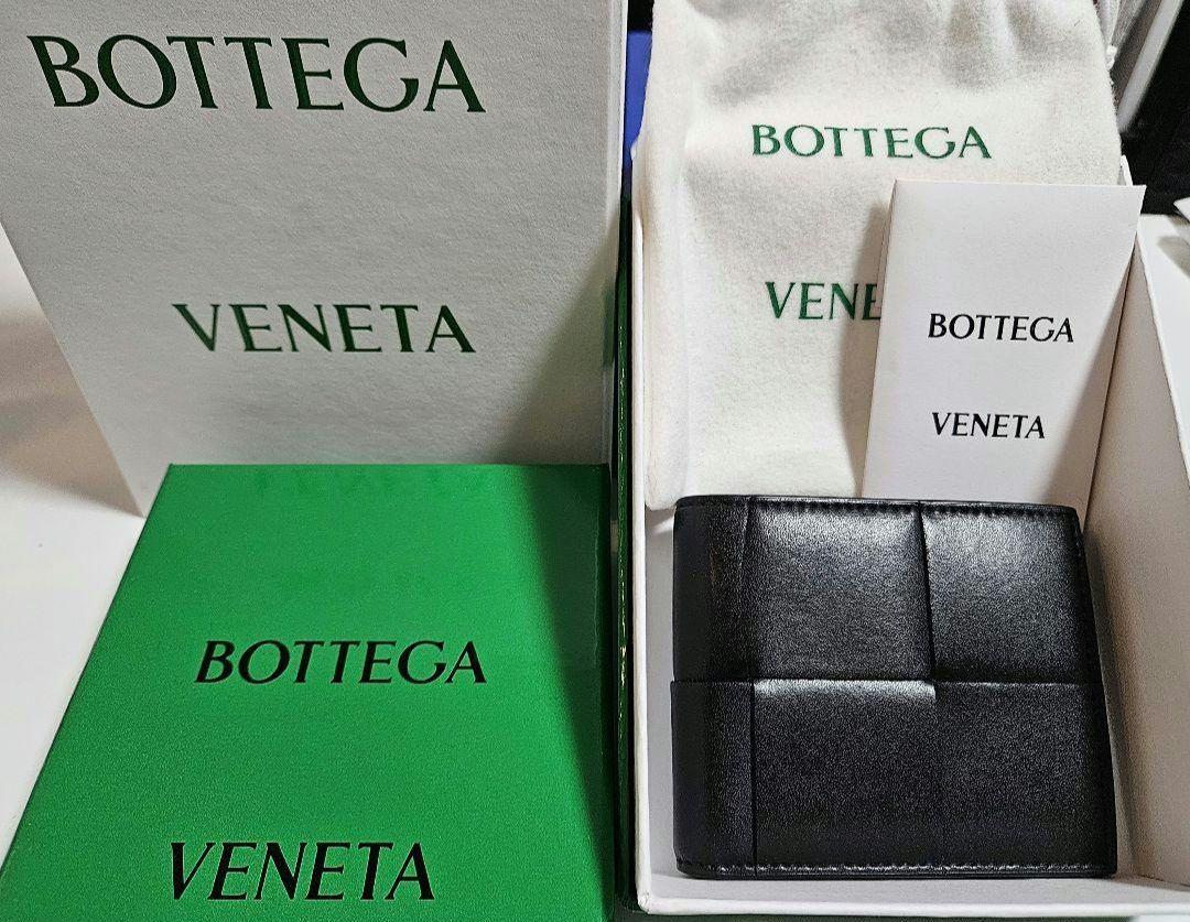 【RFID 認証】BOTTEGA VENETA 　　カセット二つ折り財布★極美品小物