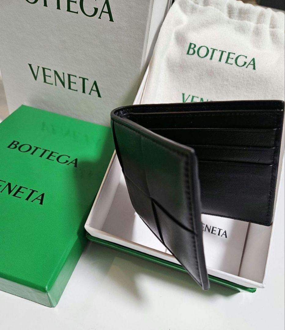【RFID 認証】BOTTEGA VENETA 　　カセット二つ折り財布★極美品