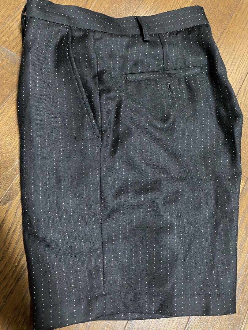 Wackomaria pleated shorts ゴールドラメ