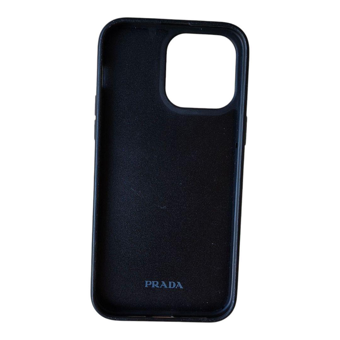 ♢【プラダ】iPhone13 PRO MAX 用 スマホケース サフィアーノ 黒