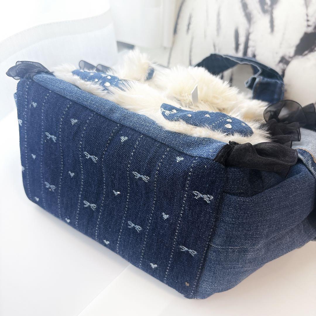 ち*こ様 コヤンイサムチョン　ハンドメイド　トートバッグ　ルミちゃん　デニム し* ハンドメイド・手芸 ち*こ様 コヤンイサムチョン