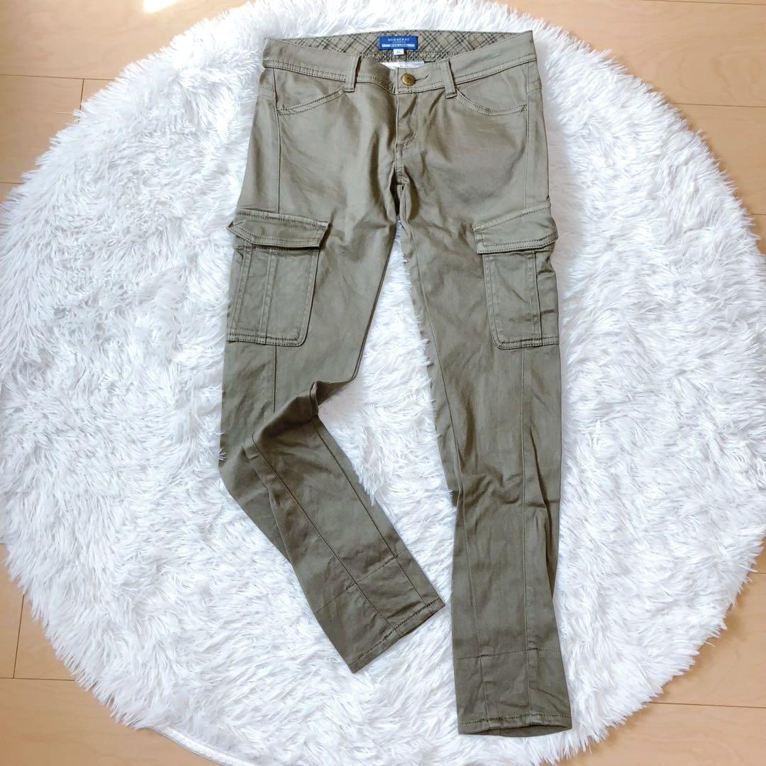 バーバリーブルーレーベル⭕️美品　カーゴパンツ　チノ　レディース　36 希少　完売