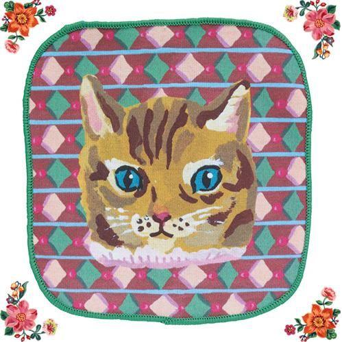 新品　ナタリーレテ　ハンドタオル　マヤ　タオルハンカチ　猫　ねこ　ネコ 新品ナタリーレテハンドタオルマヤタオルハンカチ猫ねこネコ