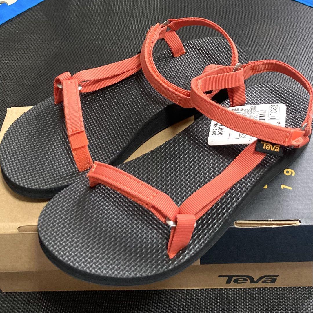 Teva レディース スポーツサンダル オリジナル ユニバーサル スリム23cm靴