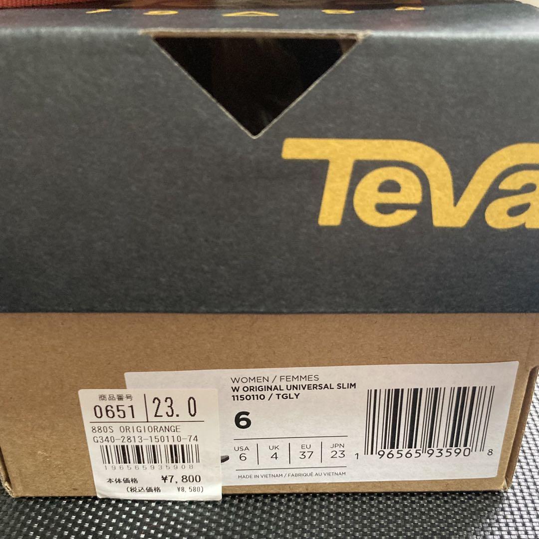 Teva レディース スポーツサンダル オリジナル ユニバーサル スリム23cm