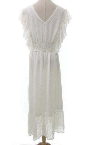 正規品2022 asos ドット 3L india YZd46-m66357631742 ロングワンピース フリル レース 限定SALE得価