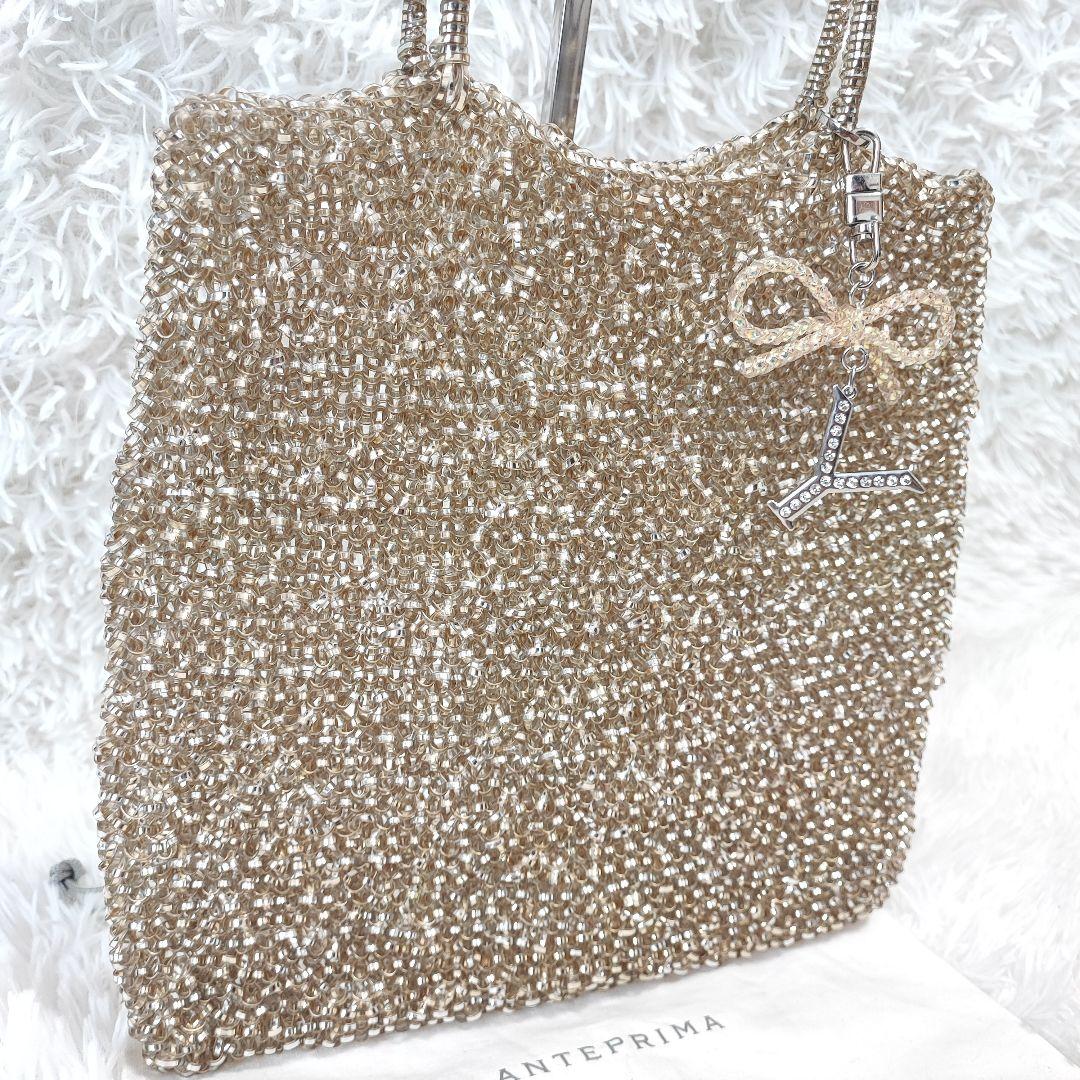 美品✨アンテプリマ スタンダード スクエア ラージ シルバーゴールド 画像4