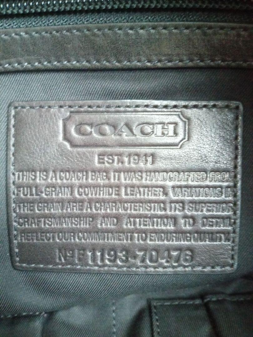 OLD COACH　コーチ ビジネスバッグ 70476 ブラック　レザー