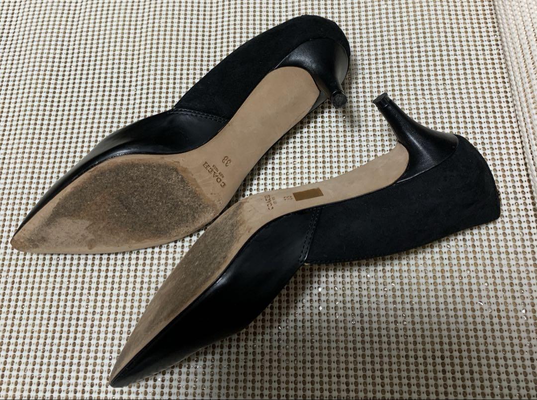 COACHコーチ　黒パンプス　8M 25cm