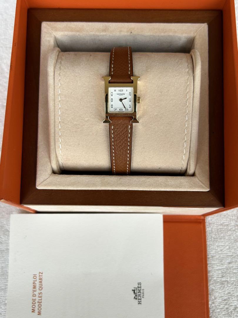 極美品 HERMES エルメス HH1.101 Hウォッチ ミニ 付属品付き