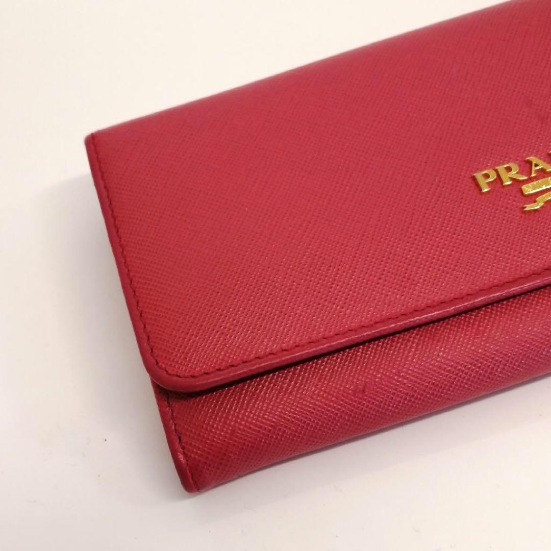 PRADA サフィアーノ レザー メタル 長財布