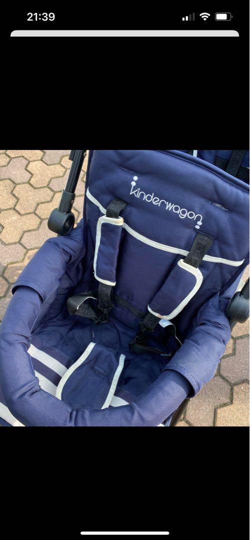 Kinderwagon ダブルベビーカー ネイビー