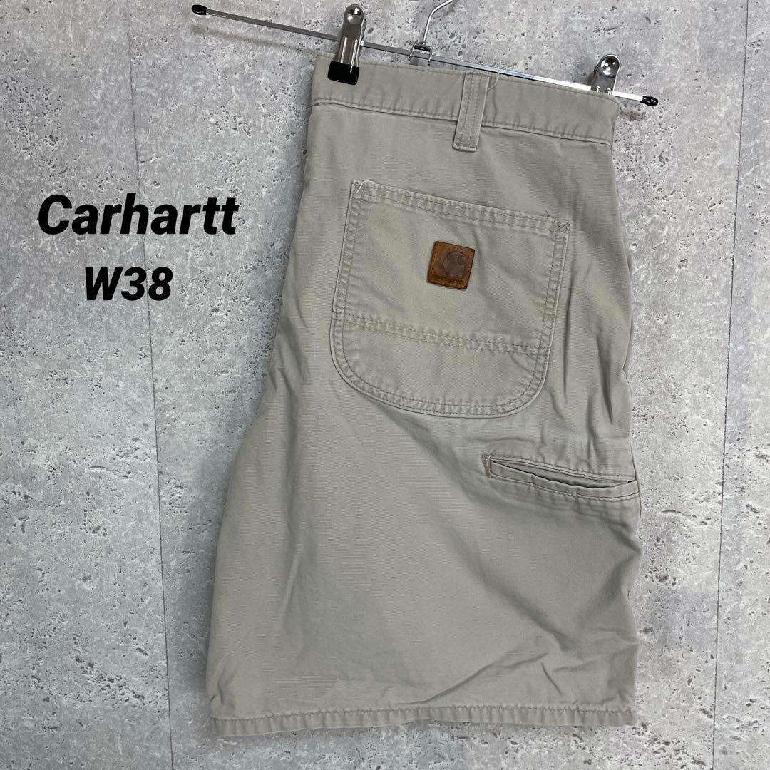 カーハート　ペインター　ハーフパンツ　アイボリー　W38