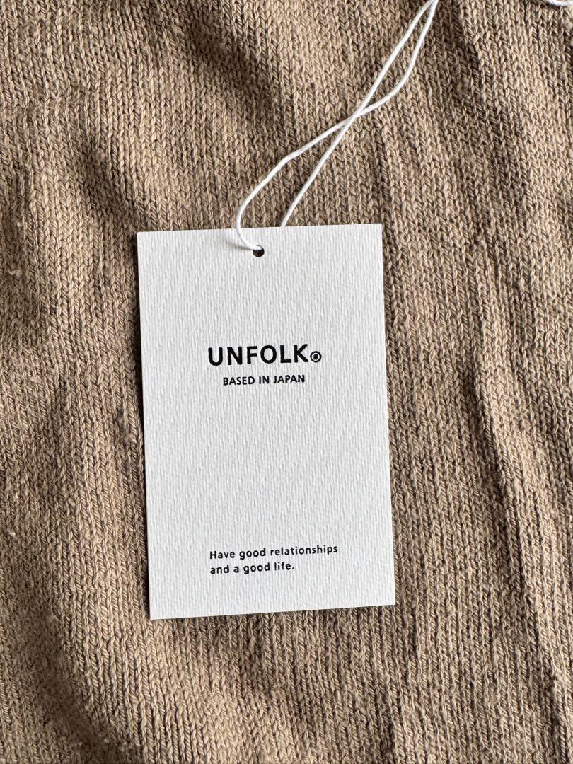 UNFOLK ニットポロ