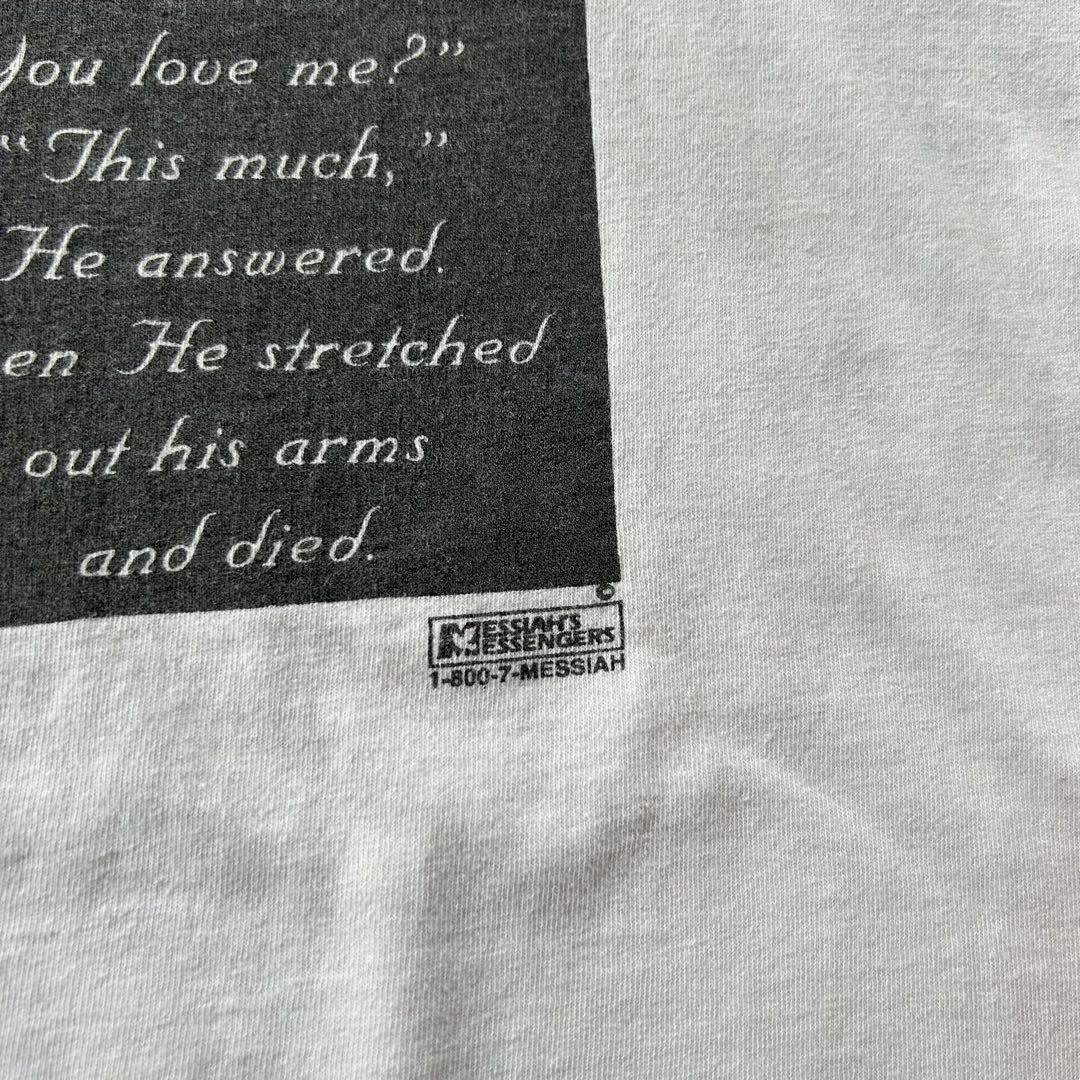80s90s ジーザスtシャツ USA製 ホワイト M相当 キリスト