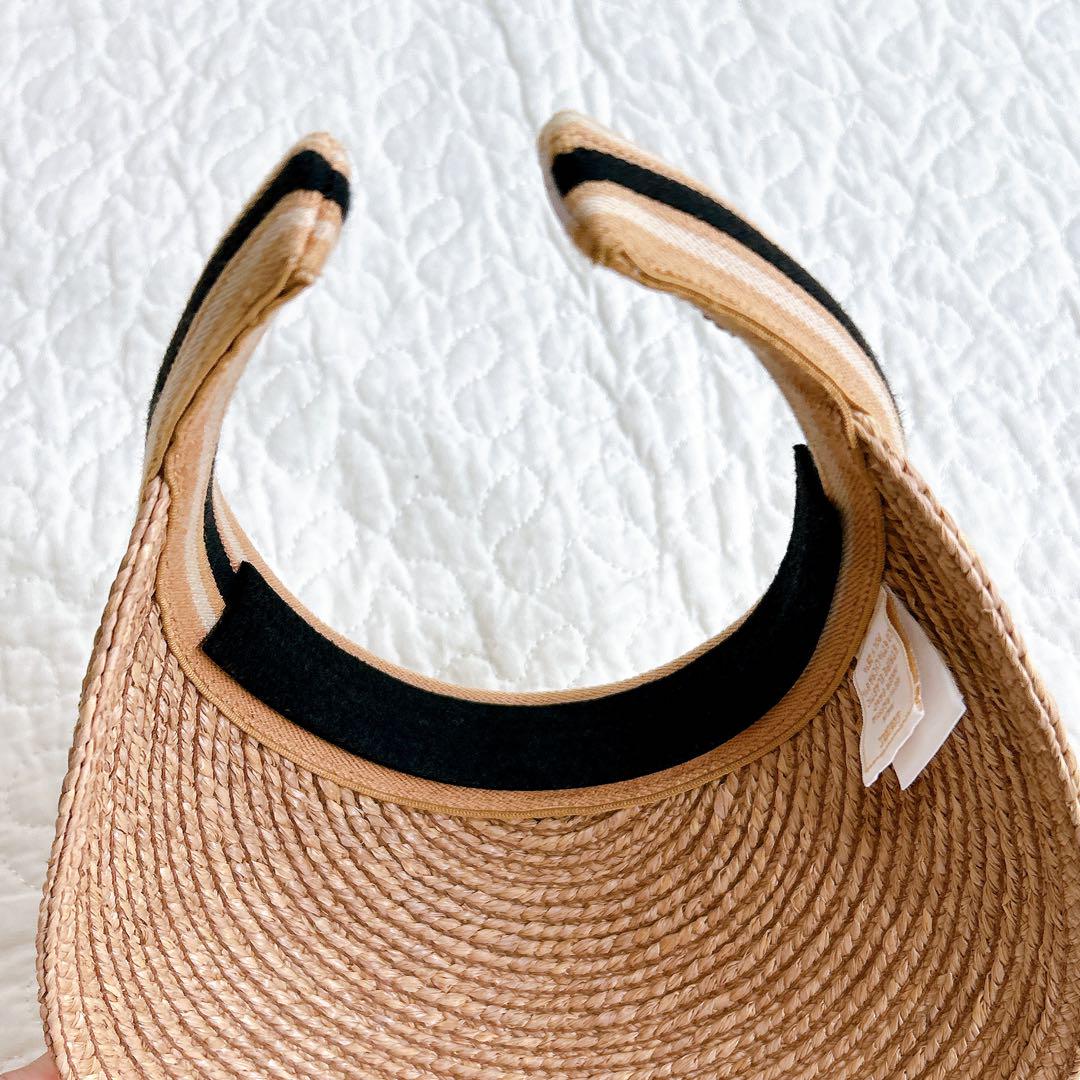 極美品✨ ヘレンカミンスキー サンバイザー インナーバンド付き ストライプ