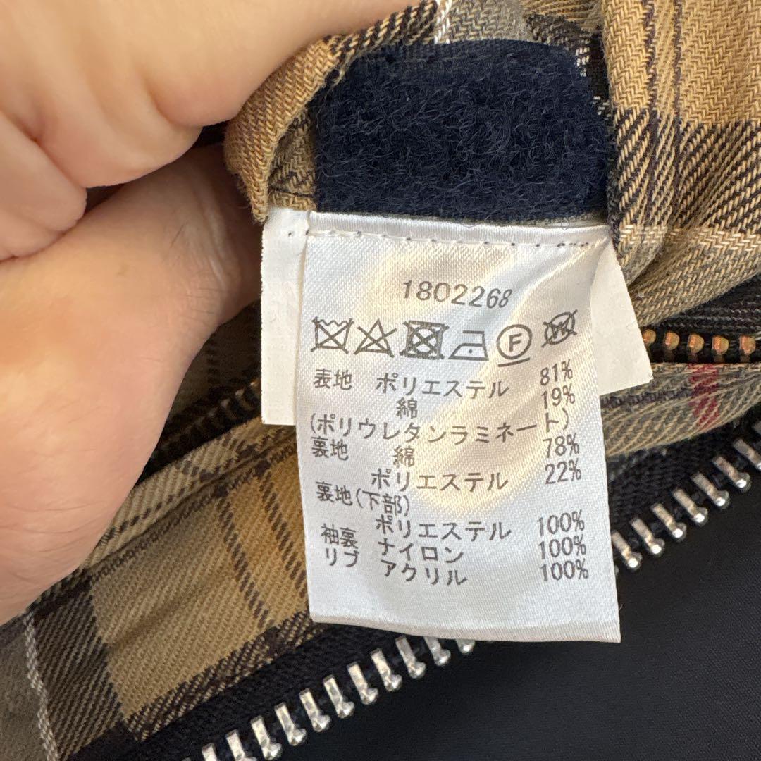 Barbour バブアー スリム ビデイルsl フード付 38ネイビー