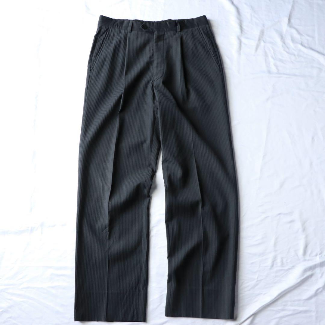 ARMANI COLLEZIONI ワイドスラックス　ストライプ　90s 00s