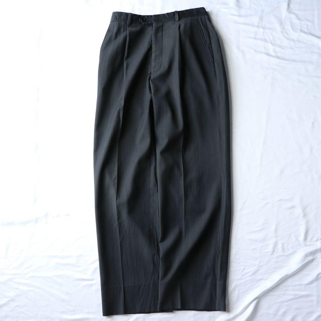 ARMANI COLLEZIONI ワイドスラックス　ストライプ　90s 00s