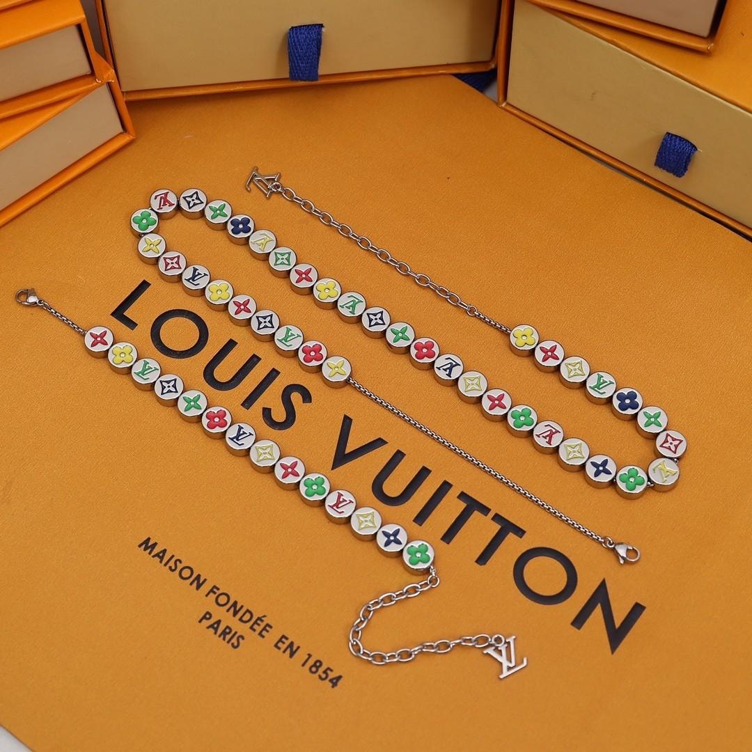 極美品☆Louis Vuitton 大人気マルチカラーネックレス - メルカリ
