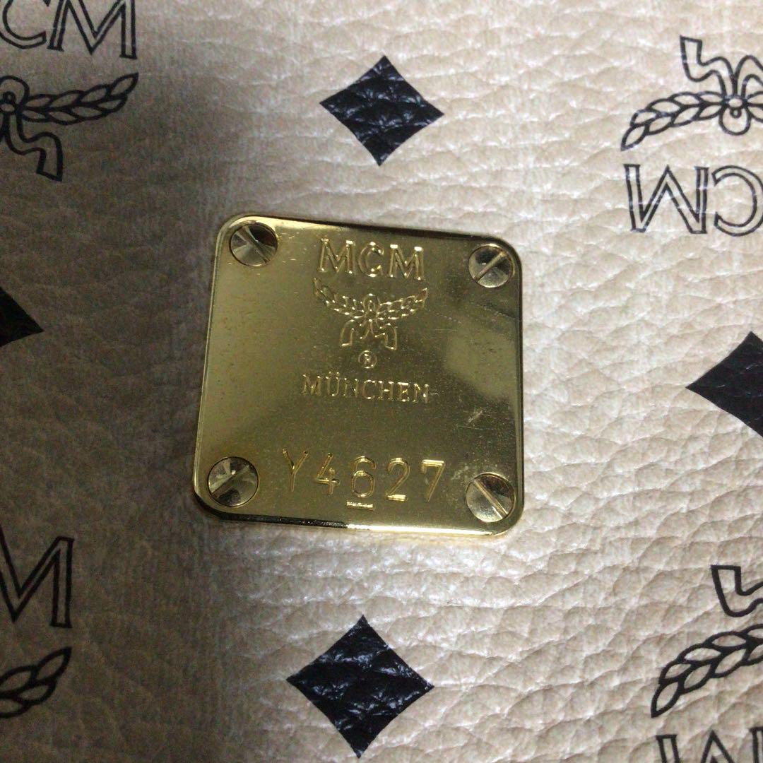 【NEW限定品】 MCM 2wayトートバッグ ベージュビゼトス柄 ロゴ エムシーエム バッグ