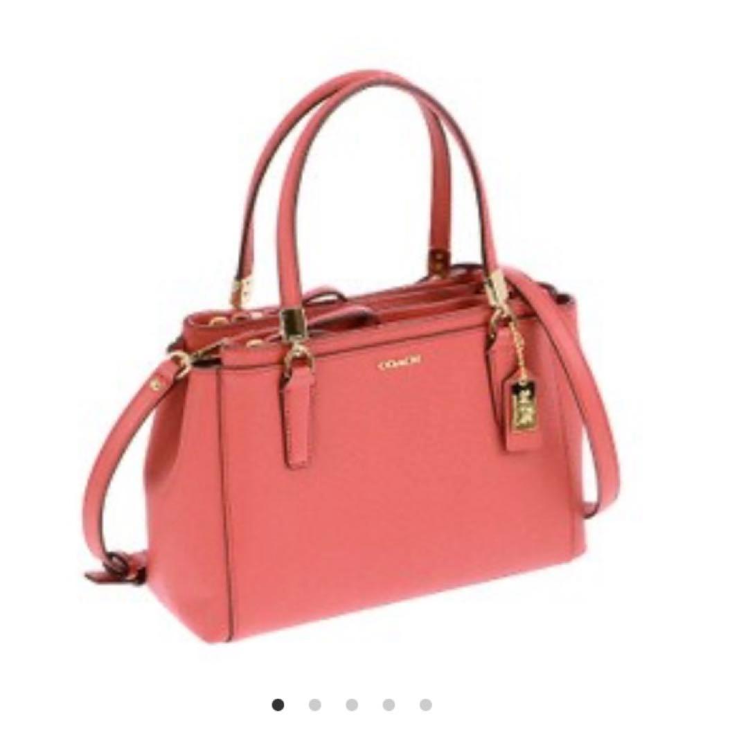 オレンジ COACH コーチ ショルダーバッグ 2WAY オールレザー 本革 オレンジ COACH コーチ ショルダーバッグ 2WAY オールレザー 本革