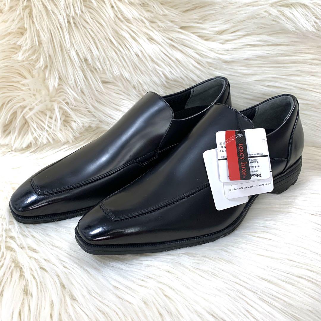 TEXCYLUXE✨スリッポンバンプロングノーズドレストラッドビジネスシューズ