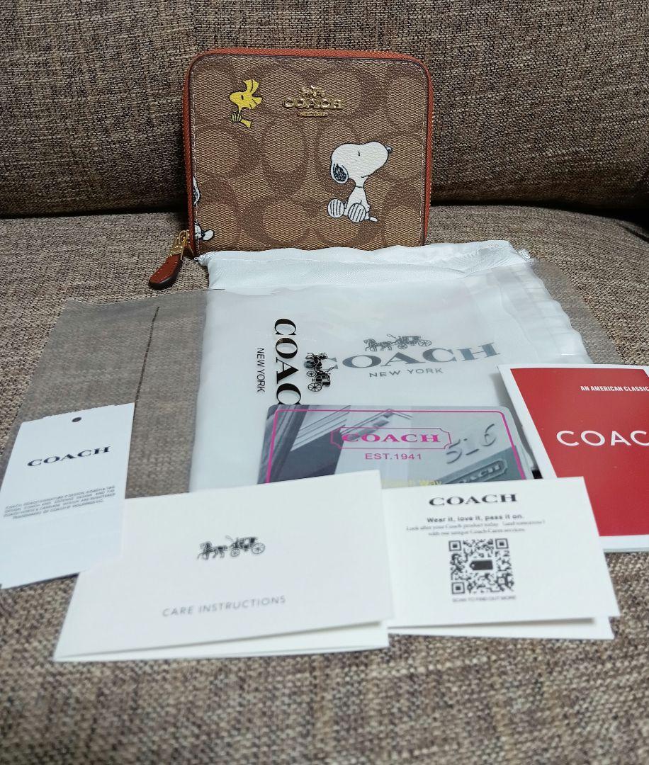 『新品未使用』COACH　スヌーピー　コラボ　折り財布