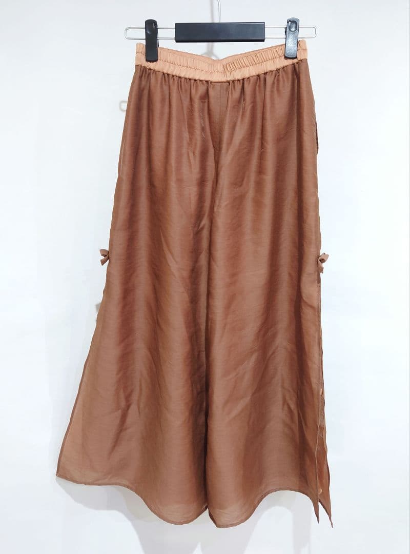 M'S GRACY エムズグレイシー サイドリボン ガウチョパンツ