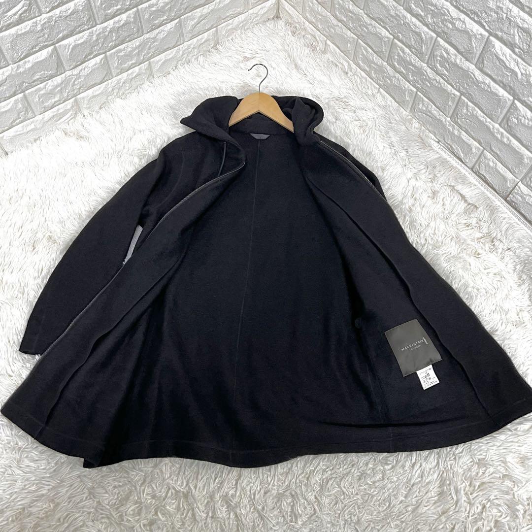 良品✨大きいサイズ マッキントッシュロンドン✨ジップアップパーカー 黒 44