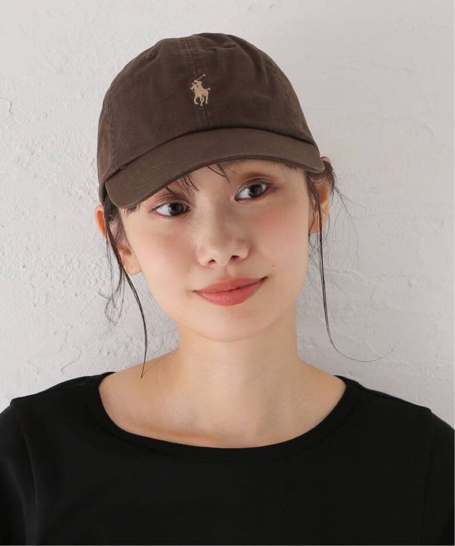 【新品、希少】ポロラルフローレン コットンチノ ボール キャップ ブラウン 【新品、希少】ポロラルフローレン コットンチノ ボール キャップ ブラウン