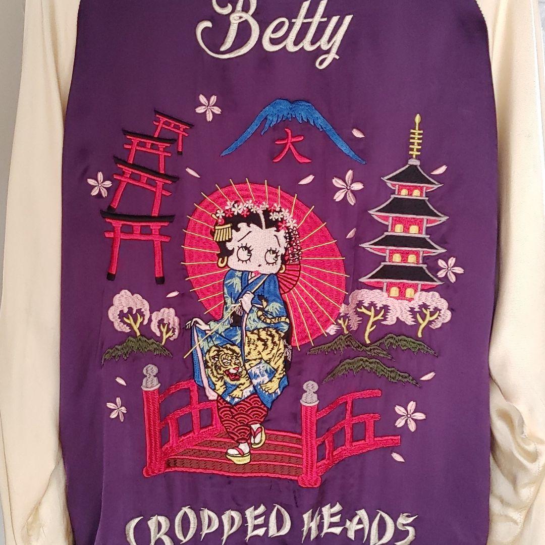 CROPPED HEADS BETTYBOOP 和柄刺繍スカジャン CROPPED スカジャン HEADS BETTYBOOP 在庫大量の CROPPED HEADS BETTYBOOP 和柄刺繍スカジャン CROPPED スカジャン HEADS BETTYBOOP 在庫大量の