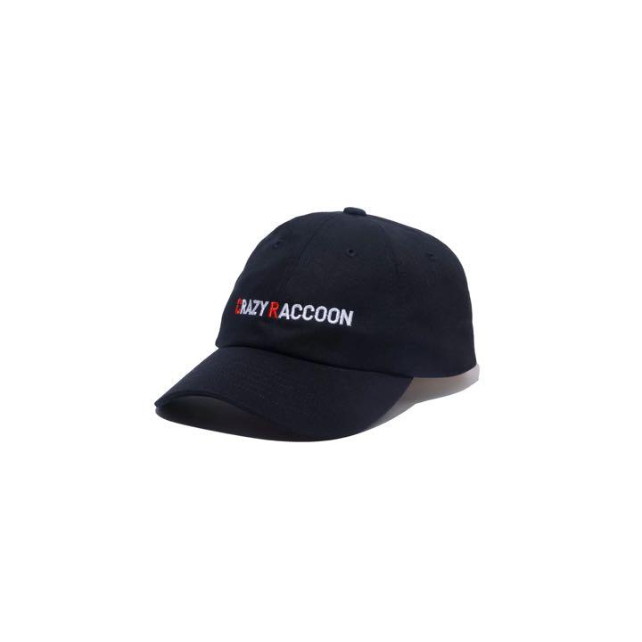 CRAZY RACCOON LOGO CAP BLACK クレイジーラクーン