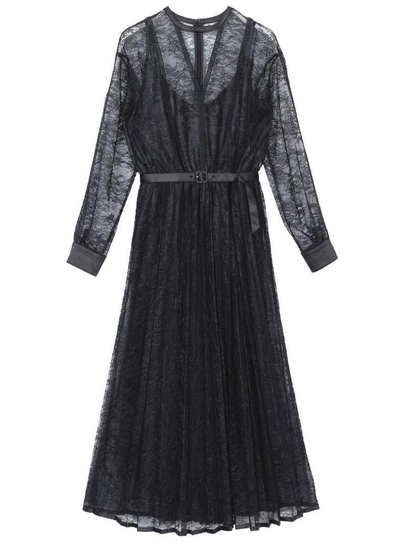 スーツ・フォーマル・ドレス AMERI / LADY LACE PLEATS DRESS
