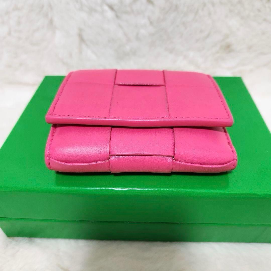 ✨極美品　RFID搭載✨ボッテガ　三つ折り　カセット　イントレチャート　レザー