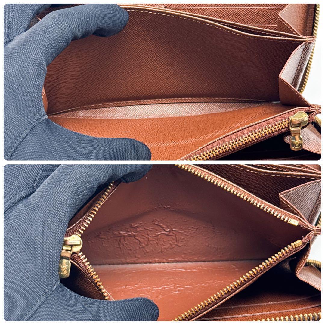 ルイヴィトン モノグラム ジッピーウォレット 長財布 ブラウン 財布 ファスナー