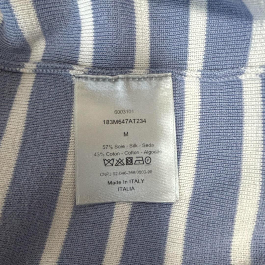 【極美品】DIOR　ロゴジャガード ボーダーニット