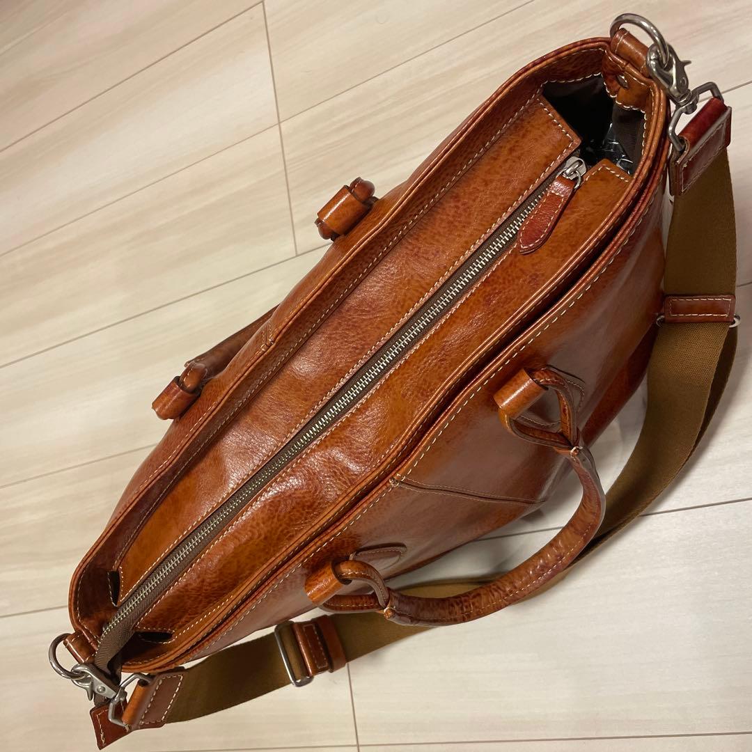 美品　DEUX MONCX 2way レザー　トート　ブリーフケース　ビジネス