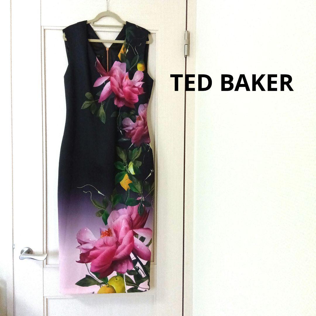 Ted Baker ドレス/ワンピース 日本サイズ約9号 TED BAKER 花柄ワンピース
