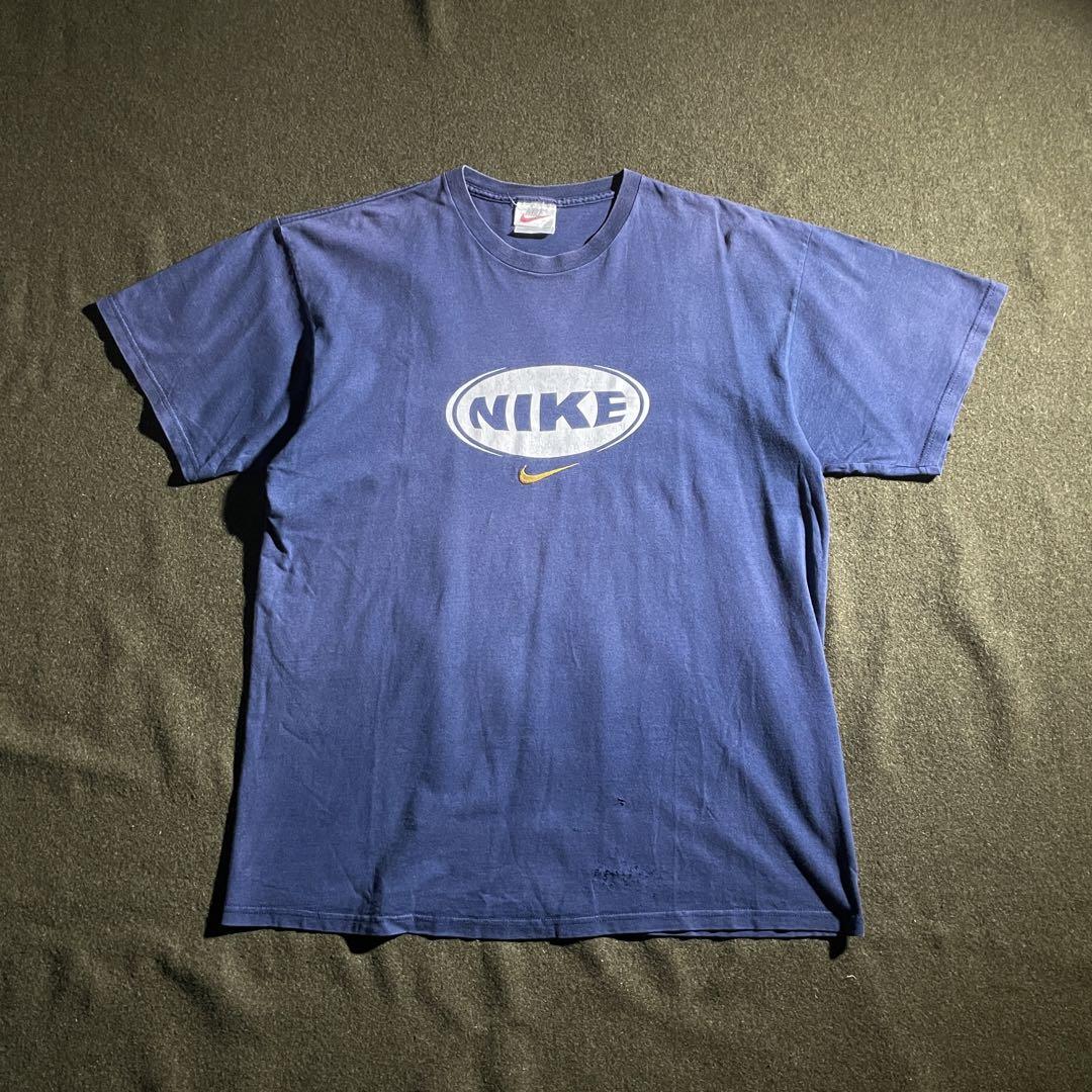 90s USA製　VINTAGE NIKE スウォッシュロゴ　プリントTシャツ