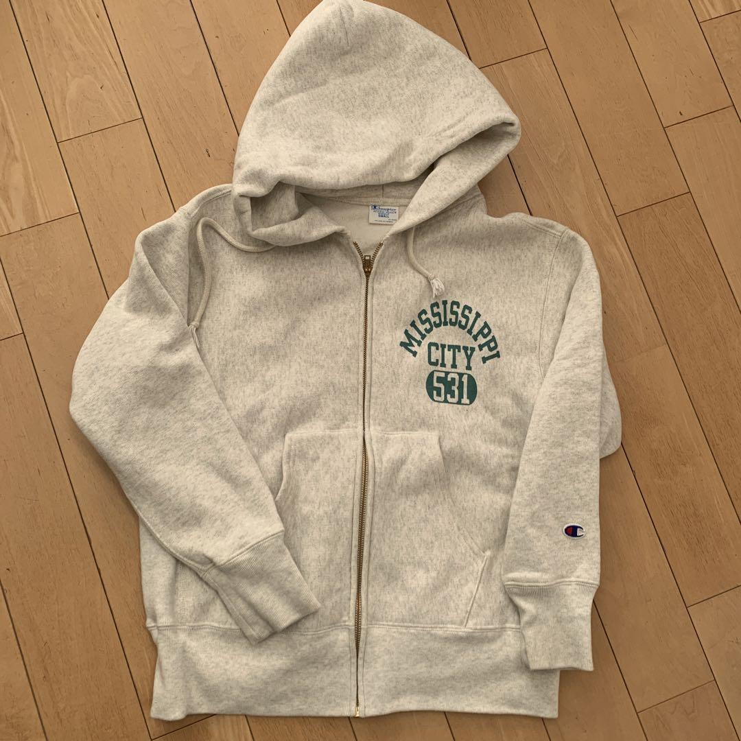 Champion Reverse Weave パーカー Sサイズ グレー